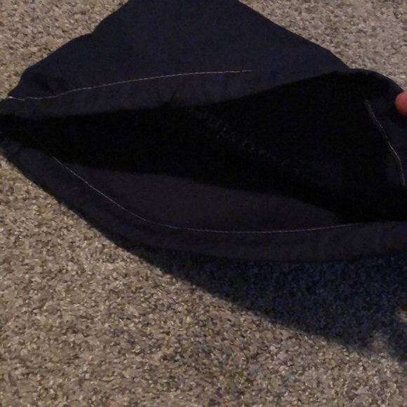 Vineyard Vines Drawstring Cloth Gift Bag Navy Tote - Picture 3 of 3